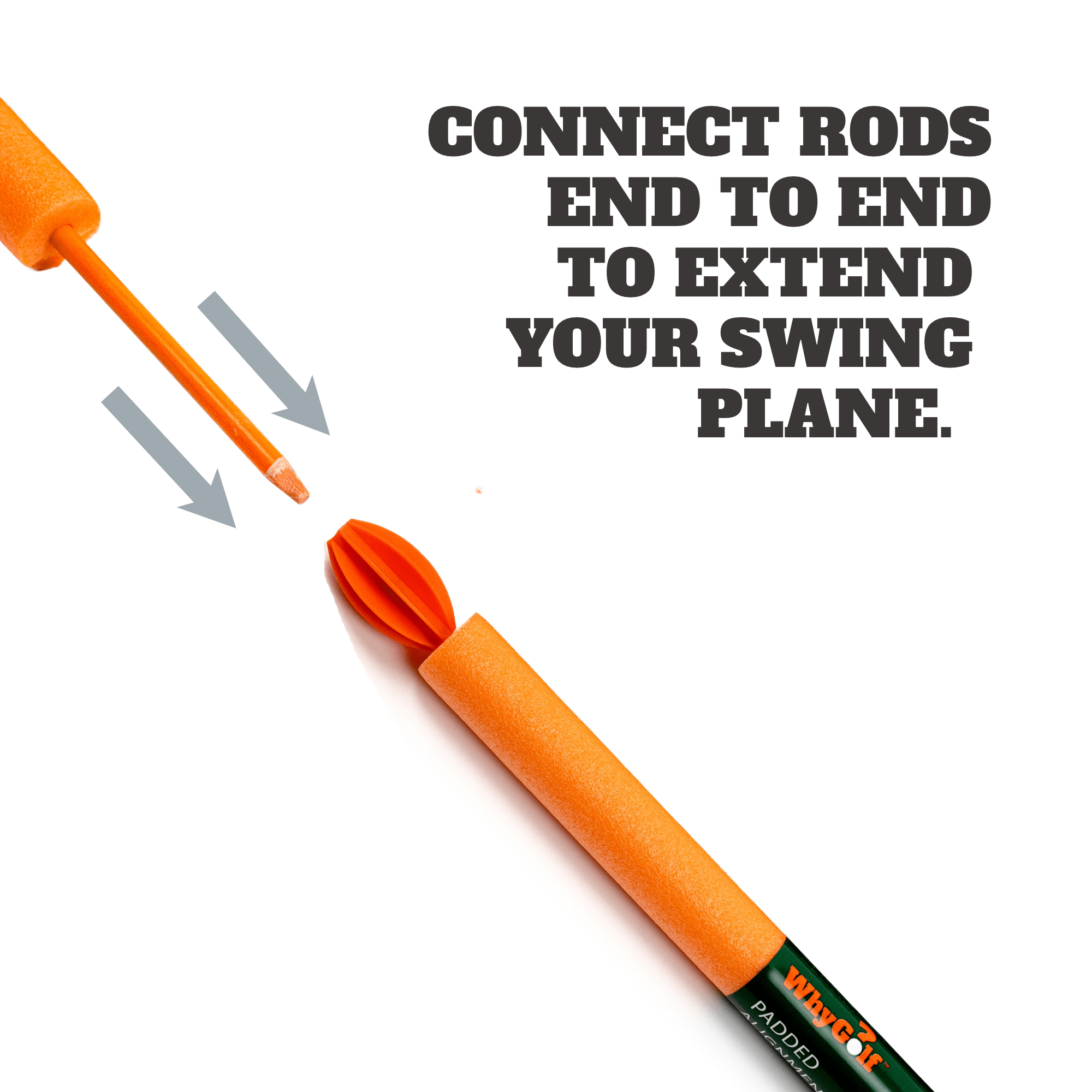 Align Con Rods Padded Alignment Rods - Golf Alignment Sticks with Cover | WhyGolf