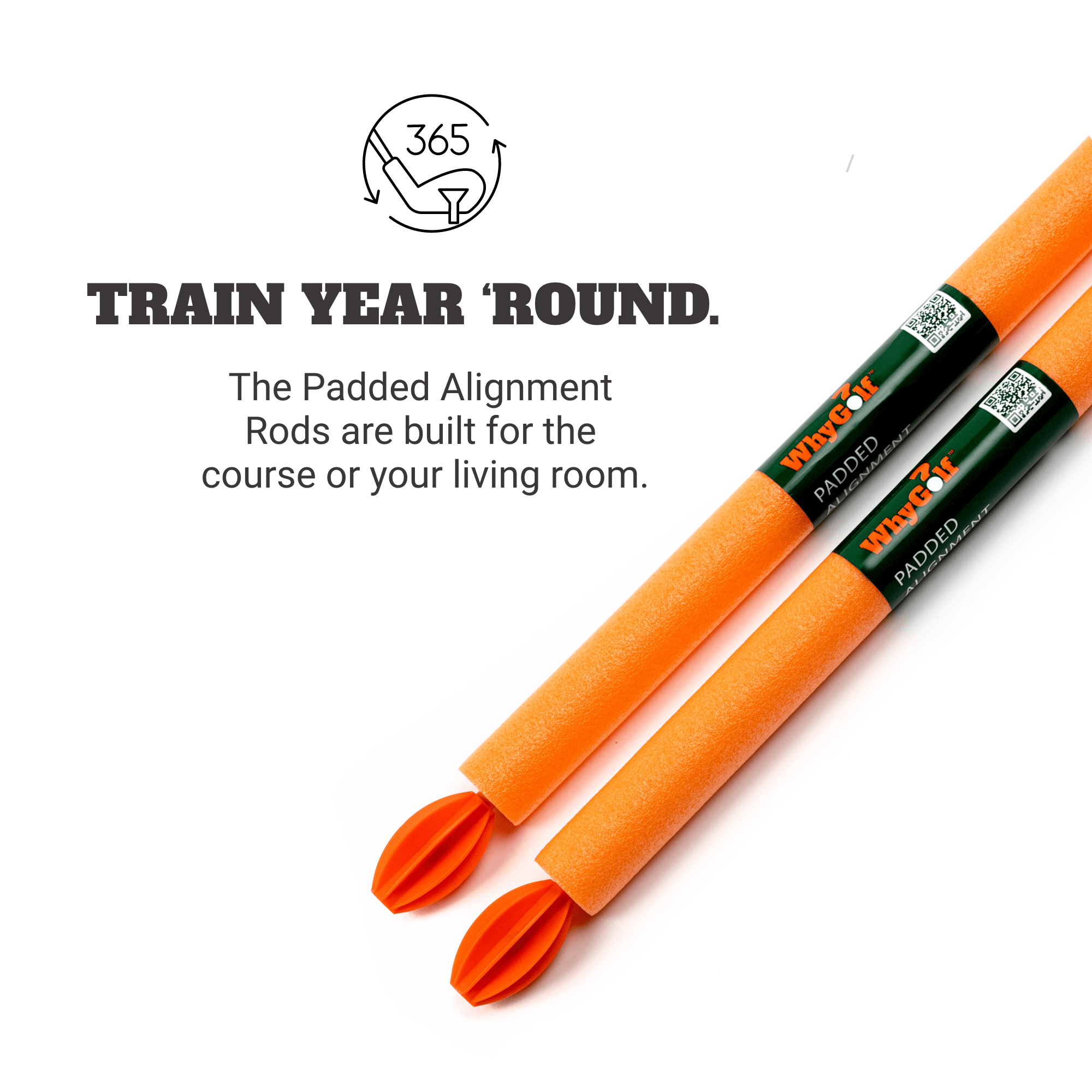 Padded Alignment Rods - Golf Alignment Sticks with Cover | WhyGolf